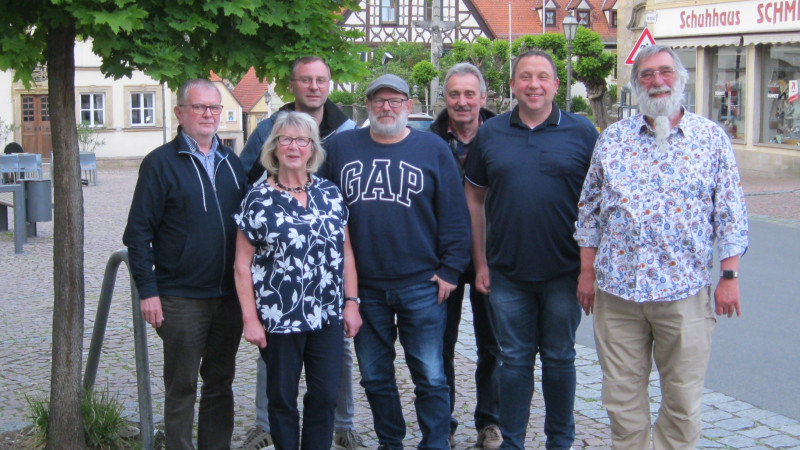 von links: Harald Martin, Ruth Metter, Florian Schmidt, Eckart Roeß, Werner Will, Andreas Kern, Werner Freibott